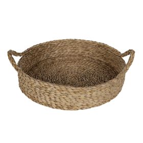 Better Homes & Gardens 16" Round Natural Colored Water Hyacinth Woven Tray