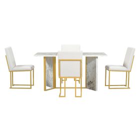 TREXM 7-Piece Modern Dining Table Set